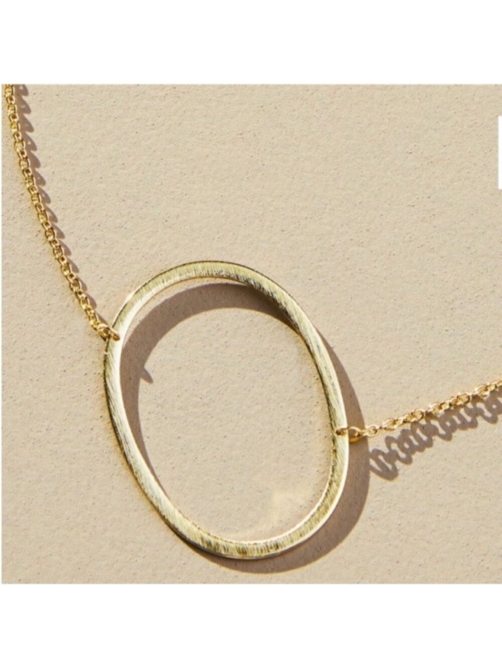 New! Gold Initial Monogram Necklace NWOT